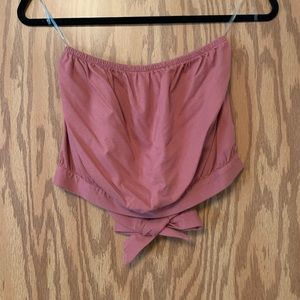 Crop Tube Top Salmon/Pink